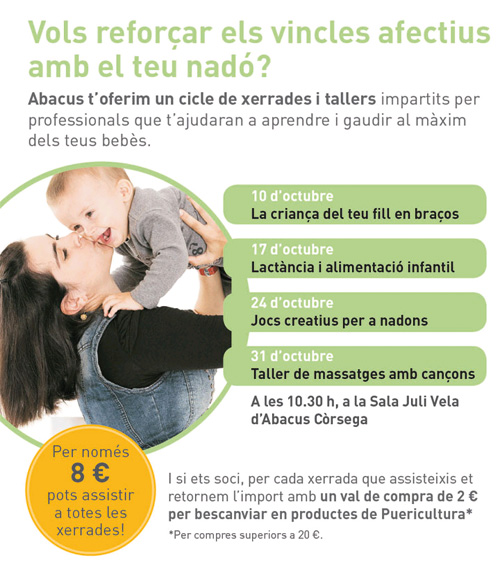 Cicle de xerrades i tallers de Puericultura