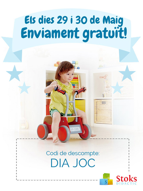 Per celebrar el Dia Internacional del Joc, StoksDidactic ofereix l'enviament gratuït!