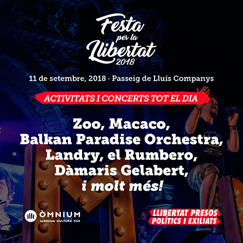 Activitats Familiars a la Festa per la Llibertat de l'11 de setembre a Barcelona