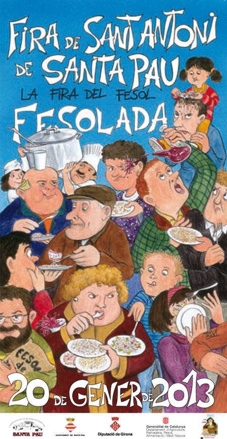 Fira de Sant Antoni, la Fira del Fesol de Santa Pau