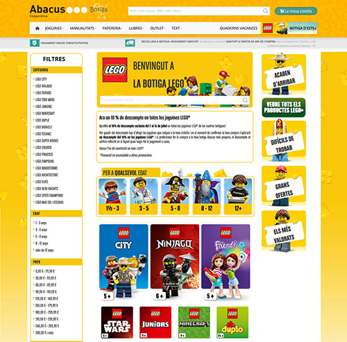 Abacus obre una exclusiva botiga online de LEGO