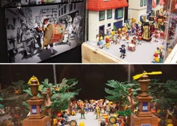 La Patum amb figures de Playmobil