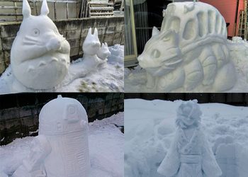 Ninots de neu japonesos