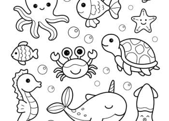 Dibuixos del mar per pintar: una aventura submarina!