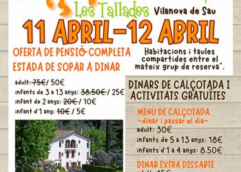 Superoferta Calçotada familiar a Vilanova de Sau